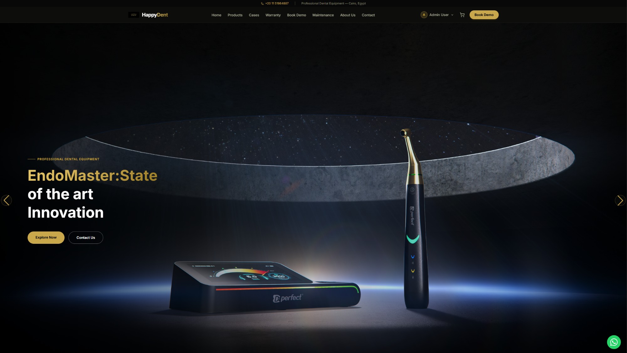HappyDent website screenshot